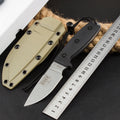 8''New CNC Stone Wash DC53 Blade G10 Handle Camping Outdoor Utility Knife VTH75