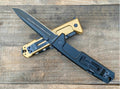 10'' New 5MM Blade Aluminum Handle Lockback Camping Pocket Folding Knife VTF80