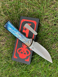 8'' New FoldingKnife M390 Blade Full T4C Titanium Handle Pocket Camping Outdoor Utility Knife VTF95G