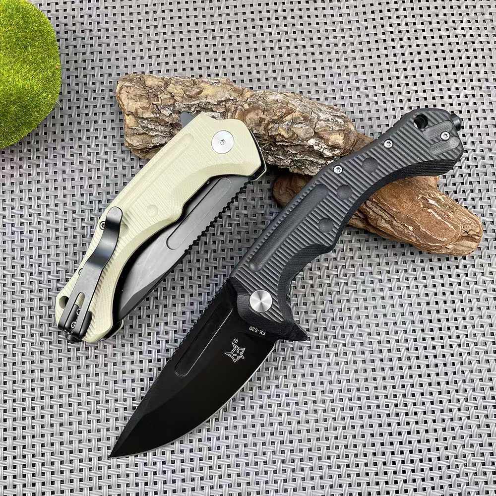 8.5'' New N690 Blade G10 Handle Folding Camping Outdoor Utility Knife VTF169