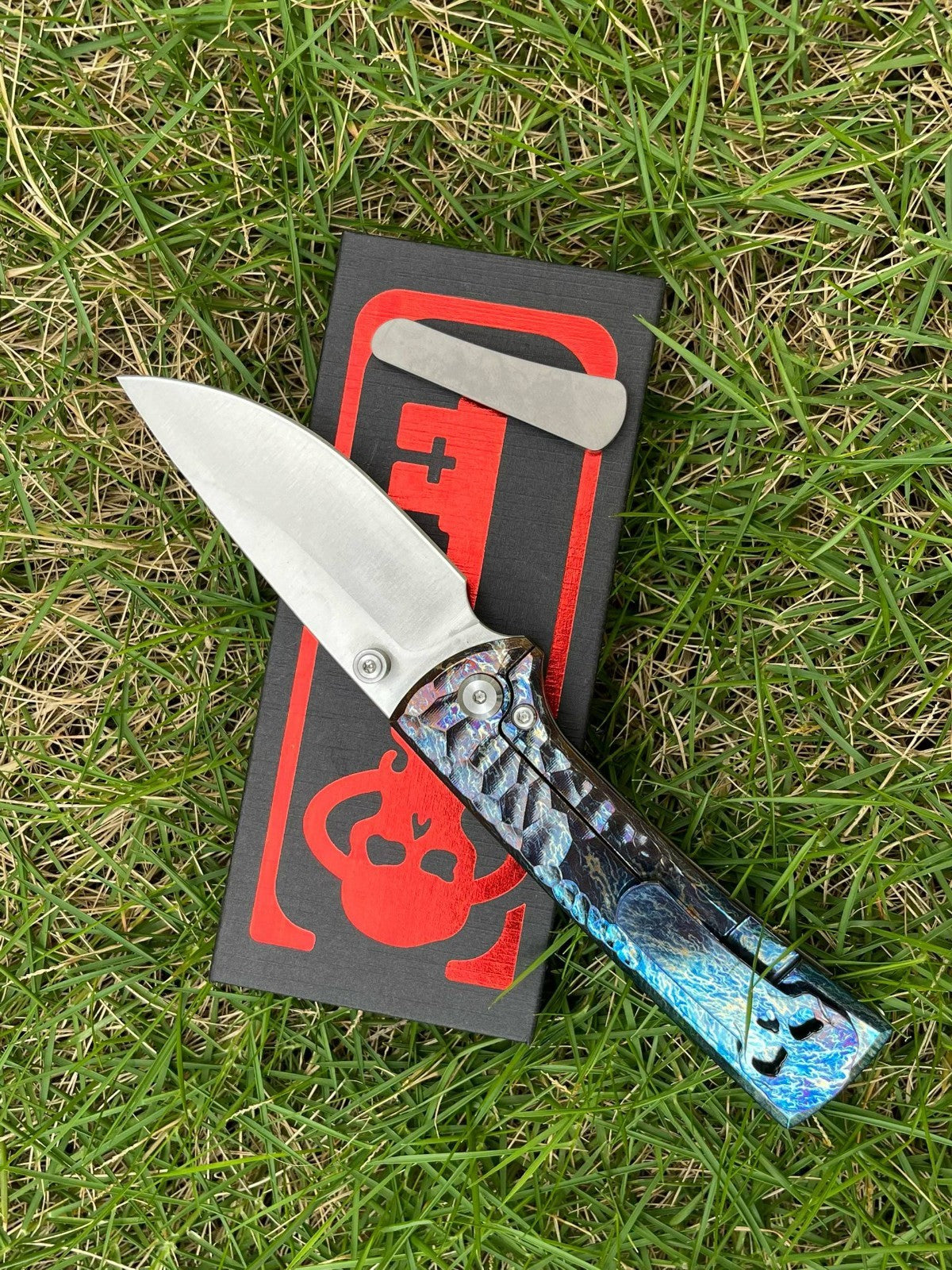 8'' New FoldingKnife M390 Blade Full T4C Titanium Handle Pocket Camping Outdoor Utility Knife VTF95G