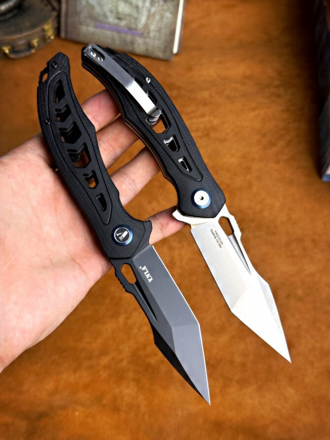8'' New FoldingKnife 14C28N Blade G10 Handle Outdoor EDC Knife VTF75