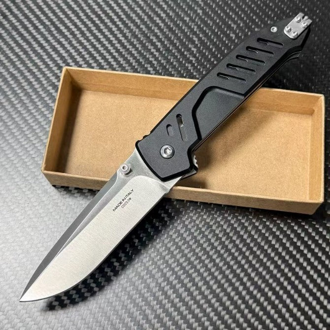 New N690 Blade Aluminum Handle Camping Outdoor Pocket Folding EDC Knife VTF118