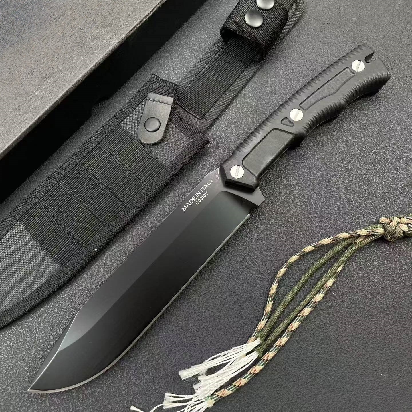 New Fixed Blade N690 Blade G10 Handle Camping Outdoor Utility Hiking Knife VTH17