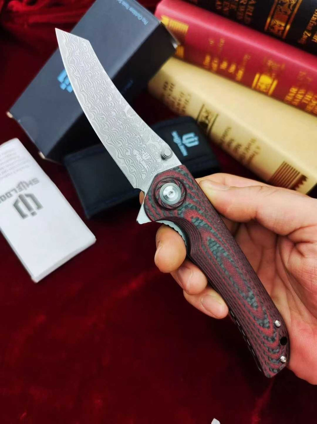8.5'' New Folding Knife 9Cr18Markov Blade G10 Handle Outdoor PocketKnife VTF202