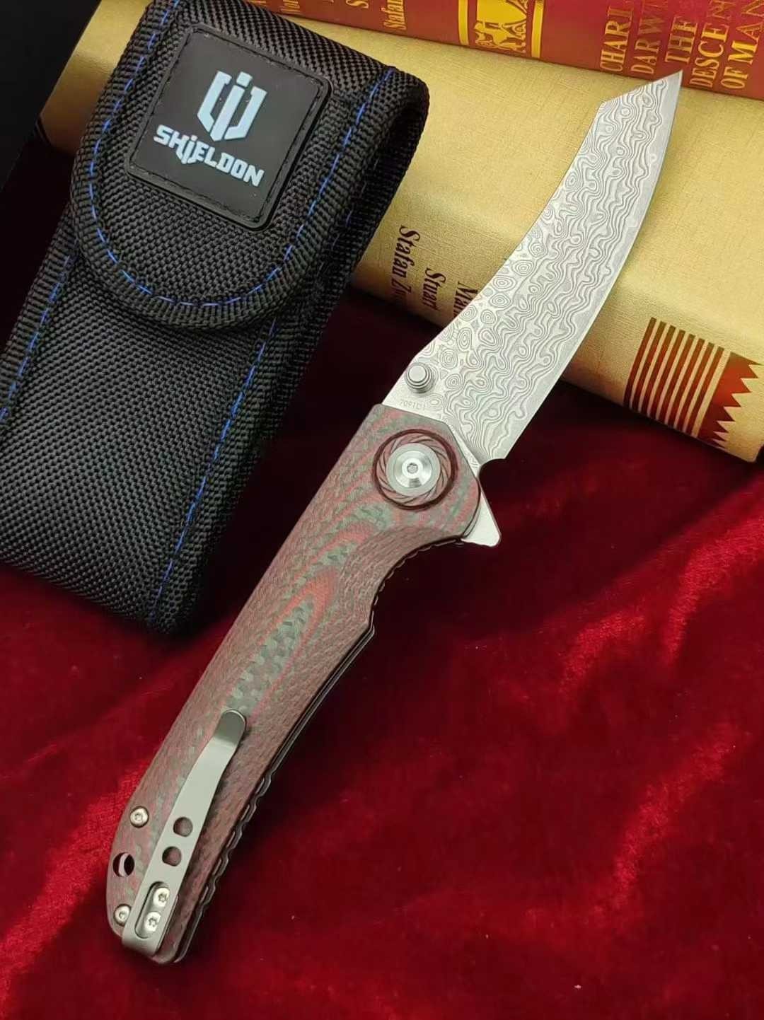 8.5'' New Folding Knife 9Cr18Markov Blade G10 Handle Outdoor PocketKnife VTF202