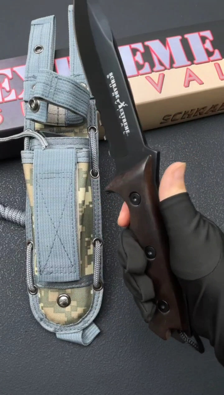 12'' New 9Cr15MoV Steels ABS handle Outdoor camping tool Hunting Knife VTH87W