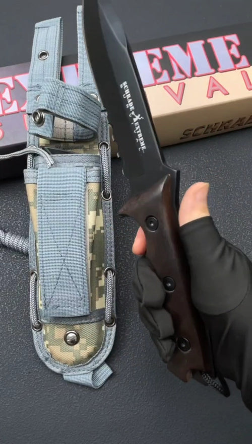 12'' New 9Cr15MoV Steels ABS handle Outdoor camping tool Hunting Knife VTH87W