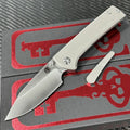 8'' New Folding Knife M390 Blade Full T4C Titanium Handle  Camping Knife VTF119
