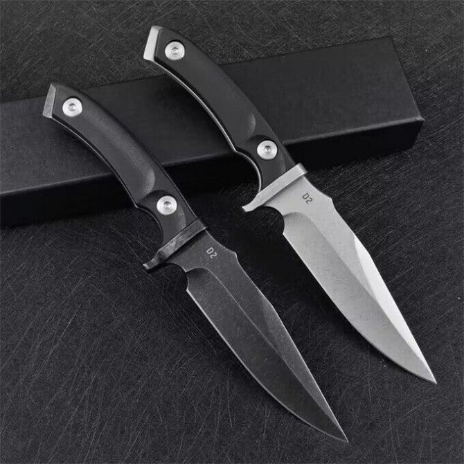 8'' New CNC D2 Blade Full Tang G10 Handle Sharp Outdoor Utility Tool Knife VTH70