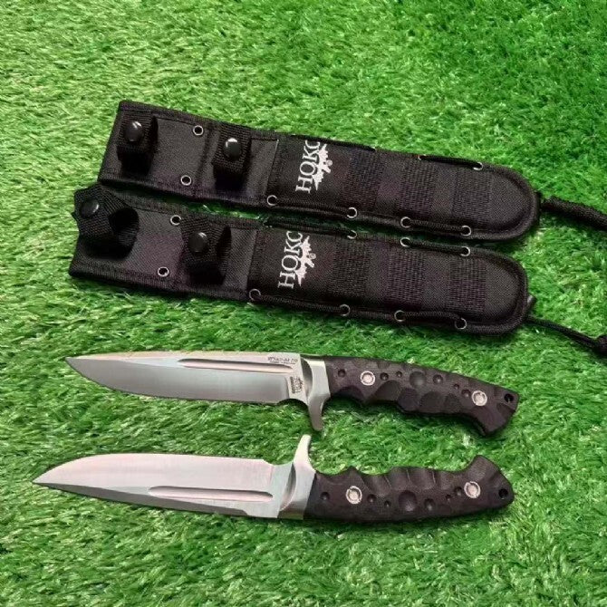 11'' New Full Tang D2 Steel Blade G10 Handle Camping Outdoor Tool Knife VTH97