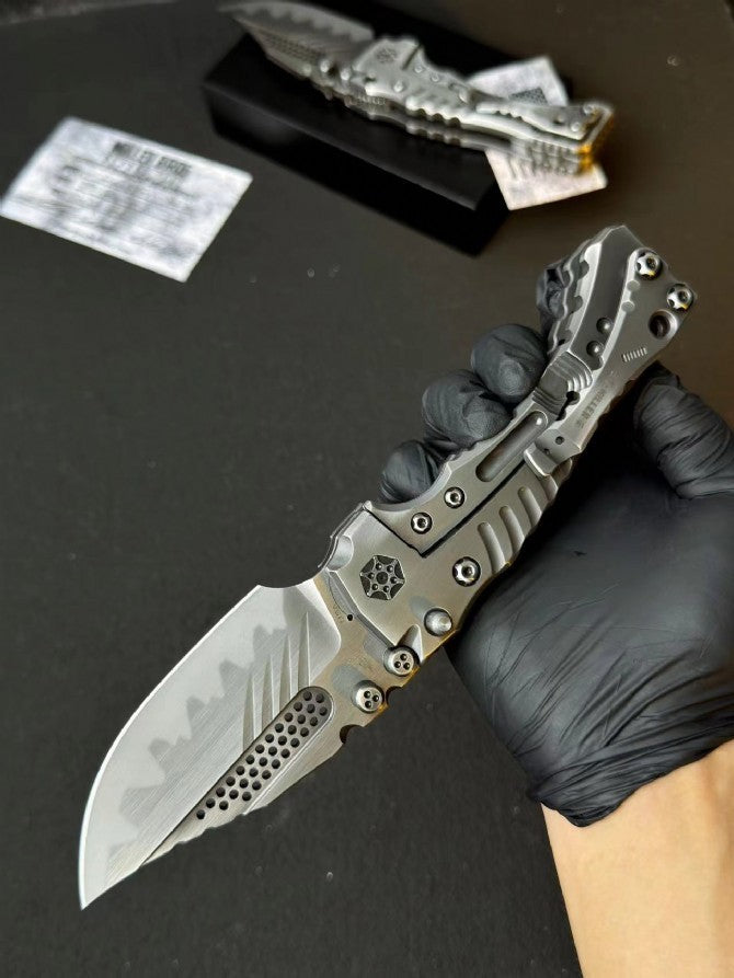 10" New CNC Z-Wear Steel Blade T4C Handle Camping Tool Folding Knife VTF161