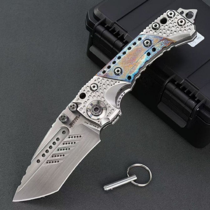 10"New CNC Large Z-Wear Steel Blade T4C Handle Outdoor Folding Knife VTF24