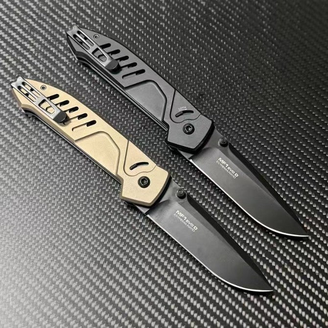 New N690 Blade Aluminum Handle Camping Outdoor Pocket Folding EDC Knife VTF118