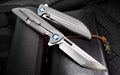 8'' New CNC M390 BladeFull T4C Titanium Handle  Folding Utility Tool Knife VTF92
