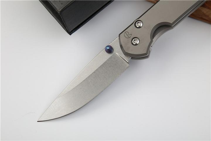 7'' New CNC D2 Blade Sebenza StyleFull T4C Titanium Handle  Folding Knife DF23T