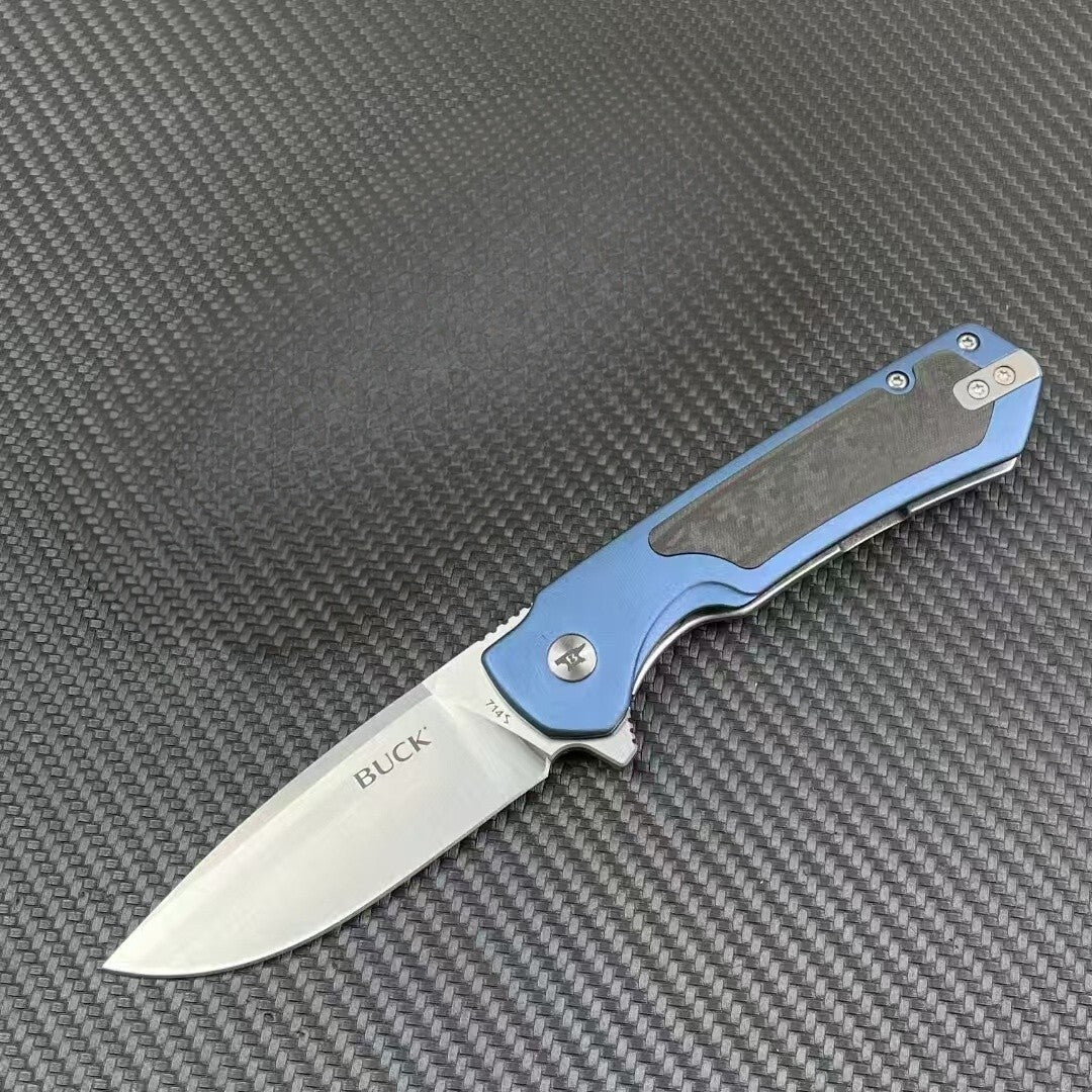 7'' New D2 Blade Steels Handle Pocket Folding Camping Outdoor Tool Knife DF02