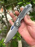 8''New 14C28N Blade Full T4C Titanium Handle Pocket Camping Utility Outdoor Folding Knife VTF203