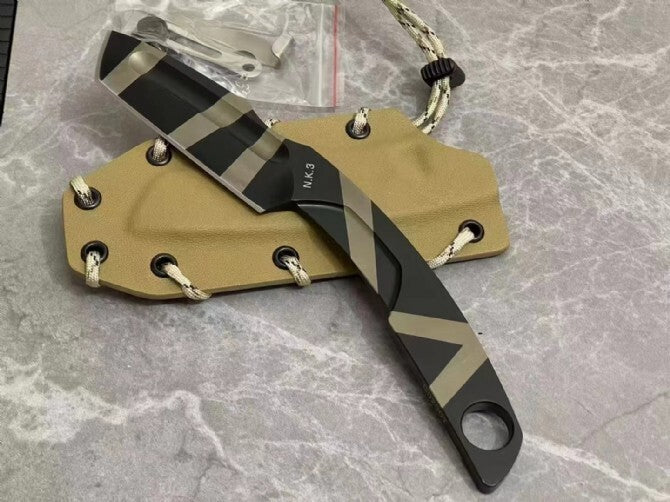 9'' New N690 Steels Blade Full Tang Camping Outdoor Utility Tool Knife VTH80