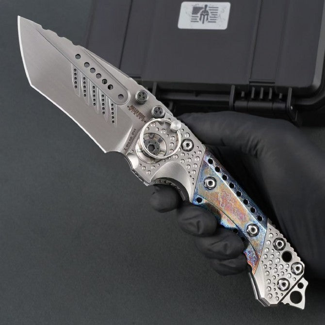 10"New CNC Large Z-Wear Steel Blade T4C Handle Outdoor Folding Knife VTF24