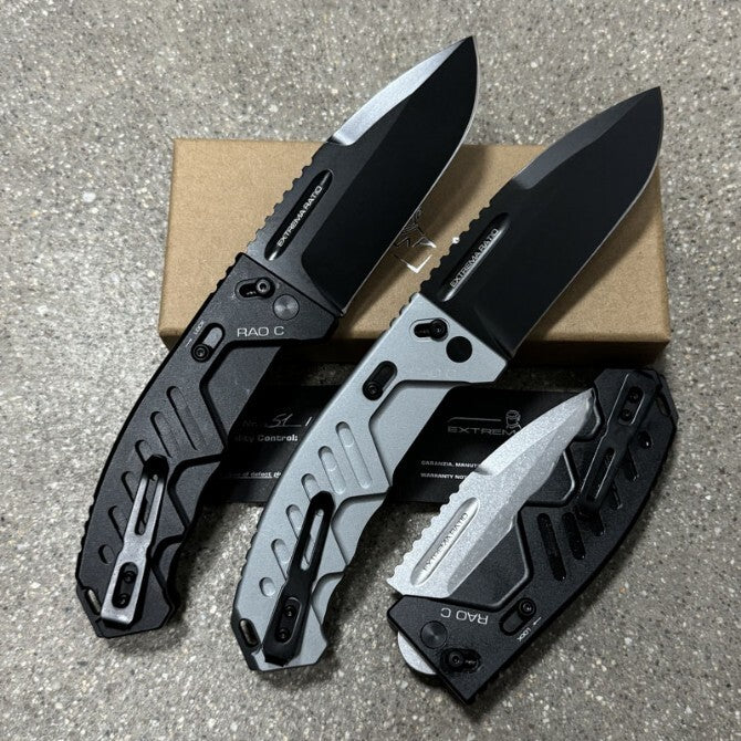9'' New N690 Blade Aluminum Handle Climbing Camping Pocket Folding Knife VTF194