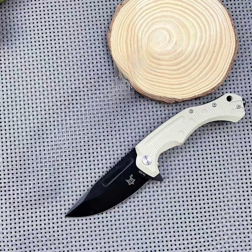 8.5'' New N690 Blade G10 Handle Folding Camping Outdoor Utility Knife VTF169
