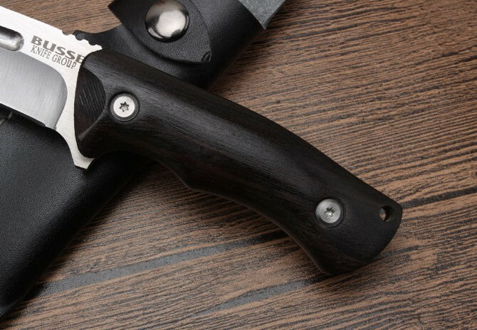 9'' New 440 Steel Fixed Blade Wood Handle Camping Outdoor Utility Knife VTH126