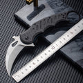 7'' New Fast Opening D2 Blade Carbon Fiber Handle Pocket Claw Karambit Knife C11