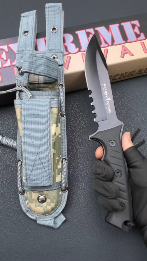 12'' New 9Cr15MoV Steels ABS handle Outdoor camping tool Hunting Knife VTH87
