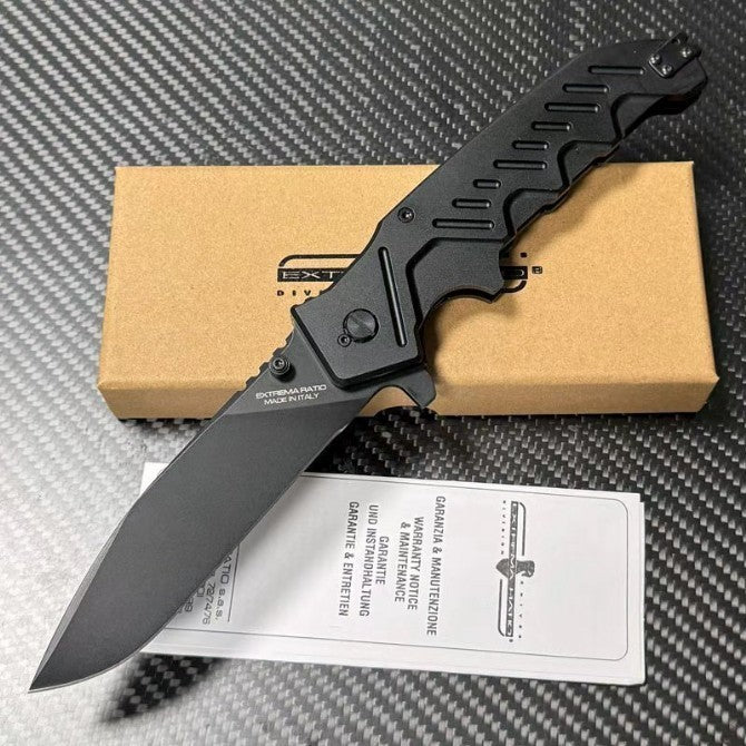 10'' New CNC N690 Blade Aluminum Handle Outdoor Tool Pocket Folding Knife VTF106