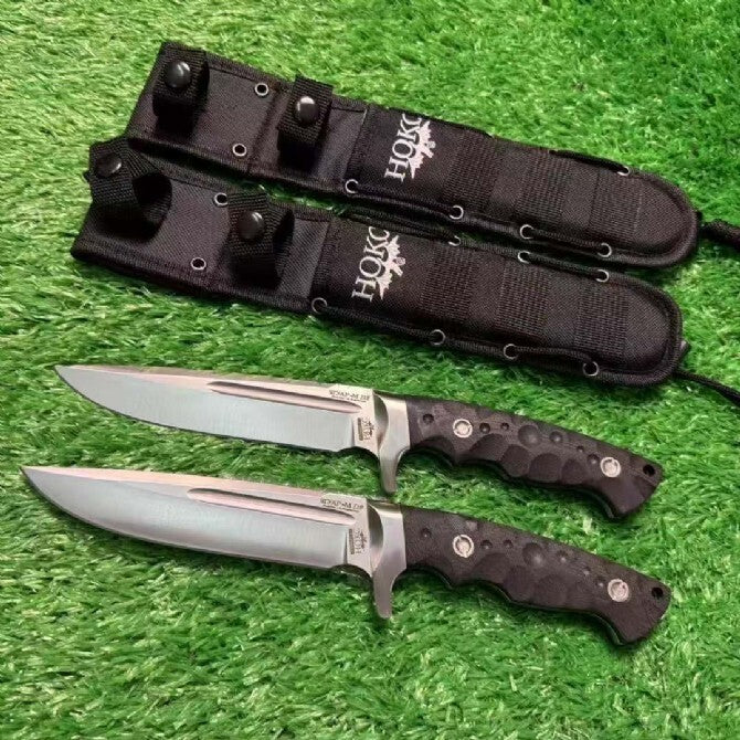 11'' New Full Tang D2 Steel Blade G10 Handle Camping Outdoor Tool Knife VTH97