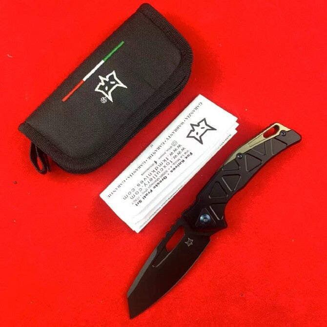 8'' New Fast Opening Magnacut Blade Aluminum Handle Camping Folding Knife VTF552