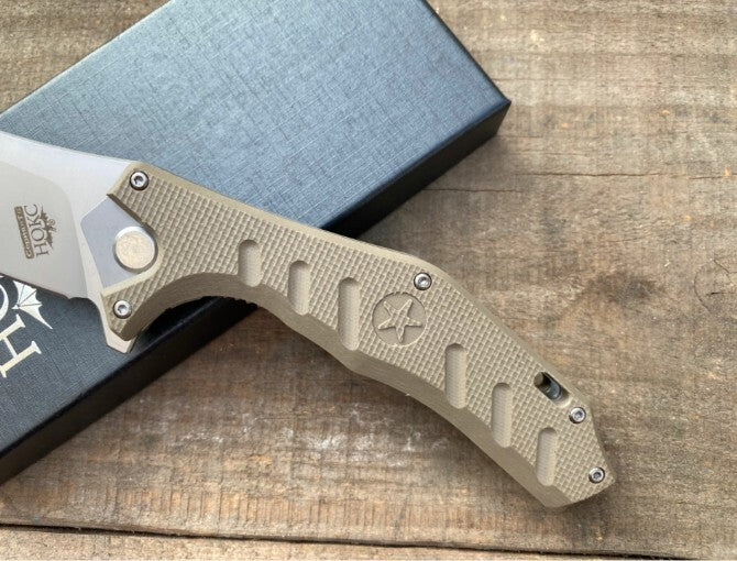 9"New Manual Folding Knife D2 Blade G10 Handle Outdoor Pocket Folding Knife DF54