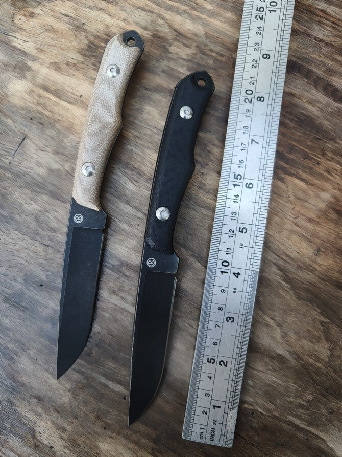8'' New Stone Wash 12C27M Steel Blade camping Outdoor Utility tool Knife VTH01