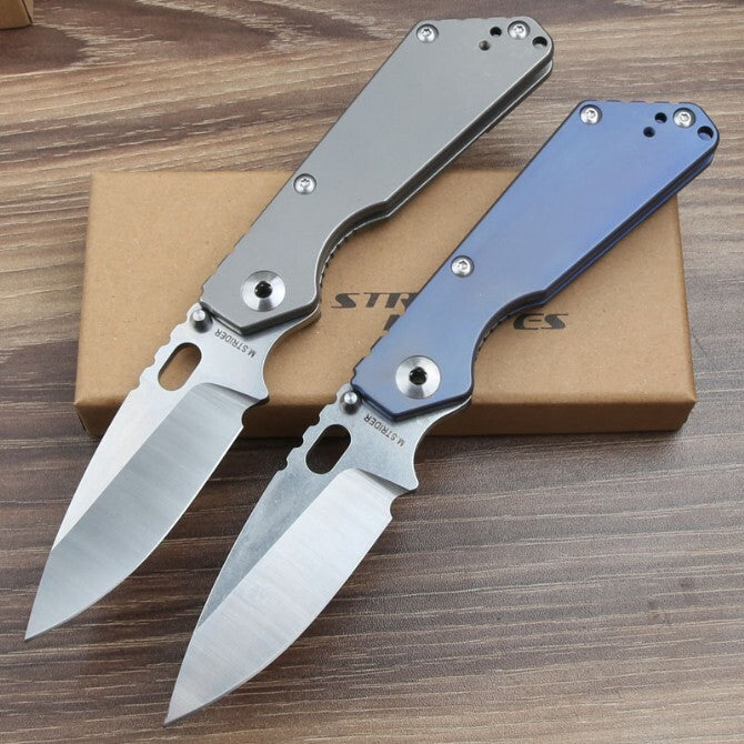 8'' New CNC CPM154 Blade Full T4C Titanium Handle Pocket Camping Utility Outdoor Folding Knife VTF54