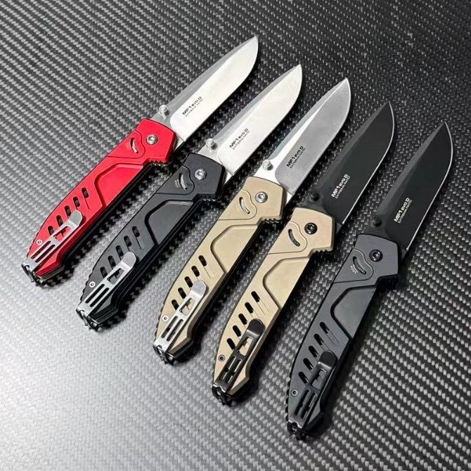 New N690 Blade Aluminum Handle Camping Outdoor Pocket Folding EDC Knife VTF118