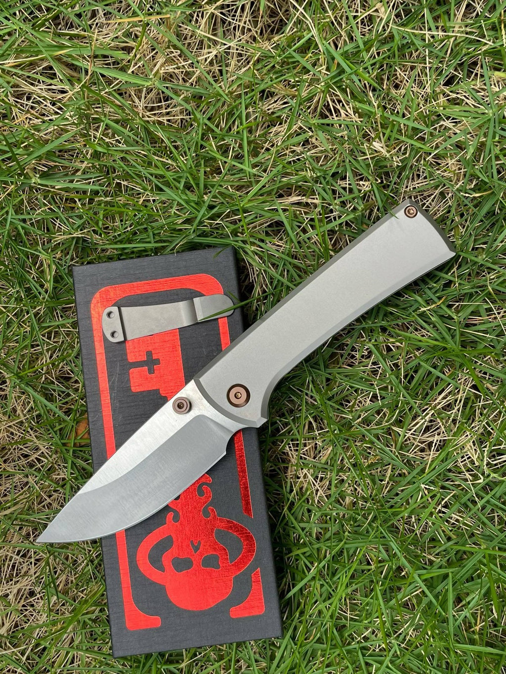 8'' New FoldingKnife M390 Blade Full T4C Titanium Handle Pocket Camping Outdoor Utility Knife VTF95N