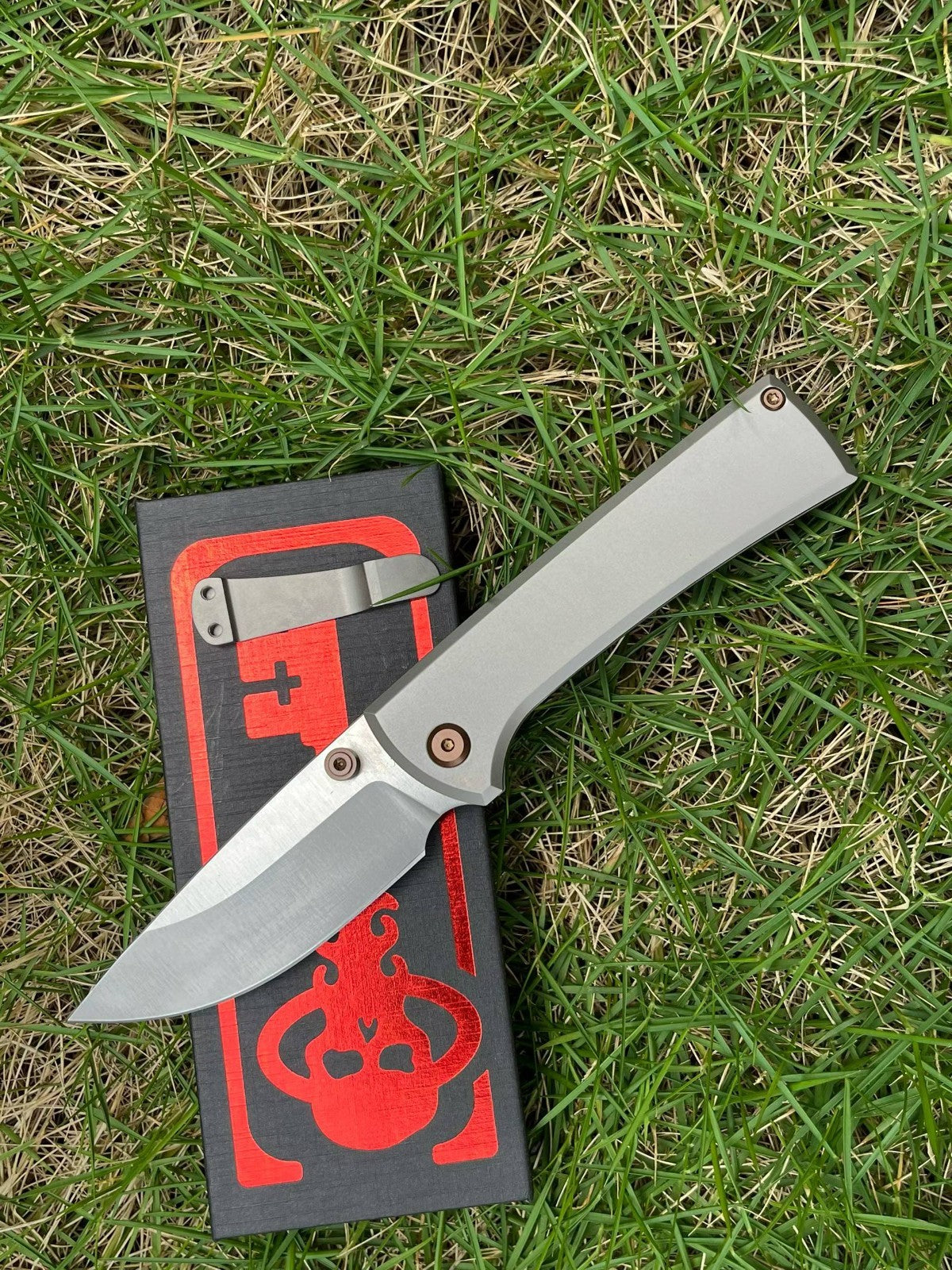 8'' New FoldingKnife M390 Blade Full T4C Titanium Handle Pocket Camping Outdoor Utility Knife VTF95N