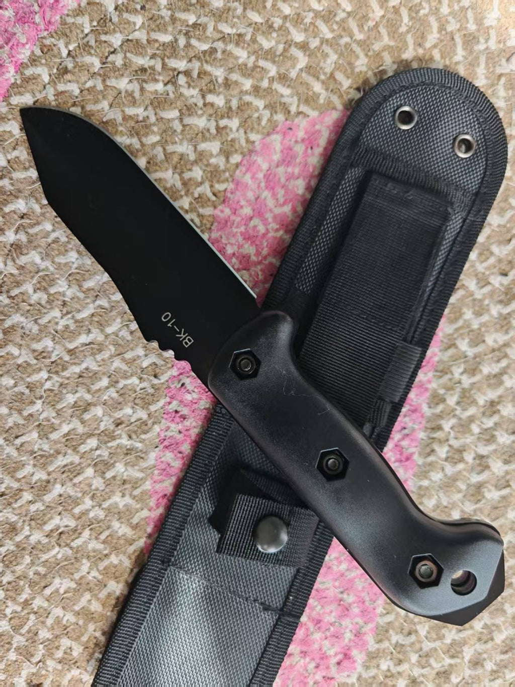 11''New 1905Cro-Van Blade Fiberglass Handle Full Tang Camping Outdoor Knife BK10