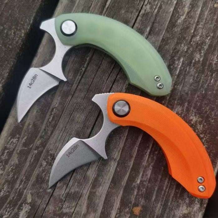 New Mini 14C28N Steels Blade G10 Handle Outdoor EDC Pocket Folding Knife VTF33