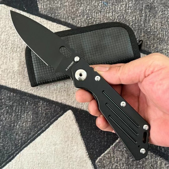 8''New CNC CPM154 Blade Full T4C Titanium Handle  Pocket Camping Outdoor Utility Folding Knife VTF36