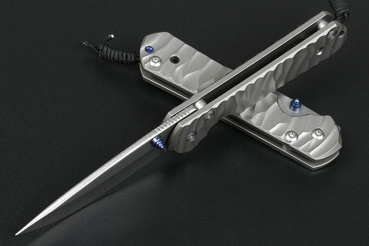 New CNC D2 Blade Sebenza 21 Style Full T4C Titanium Handle Pocket Camping Utility Folding Knife DF05