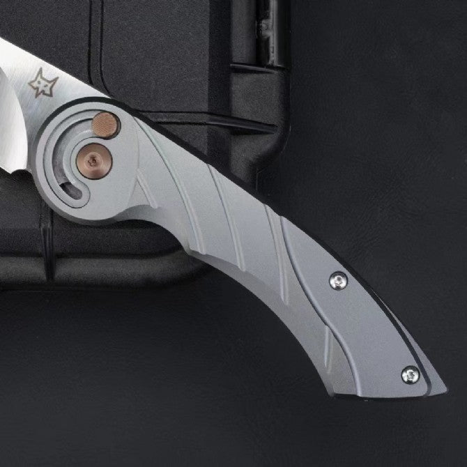 7'' New Manual Folding Knife CNC M390 Blade Aluminum Handle Pocket Knife VTF91