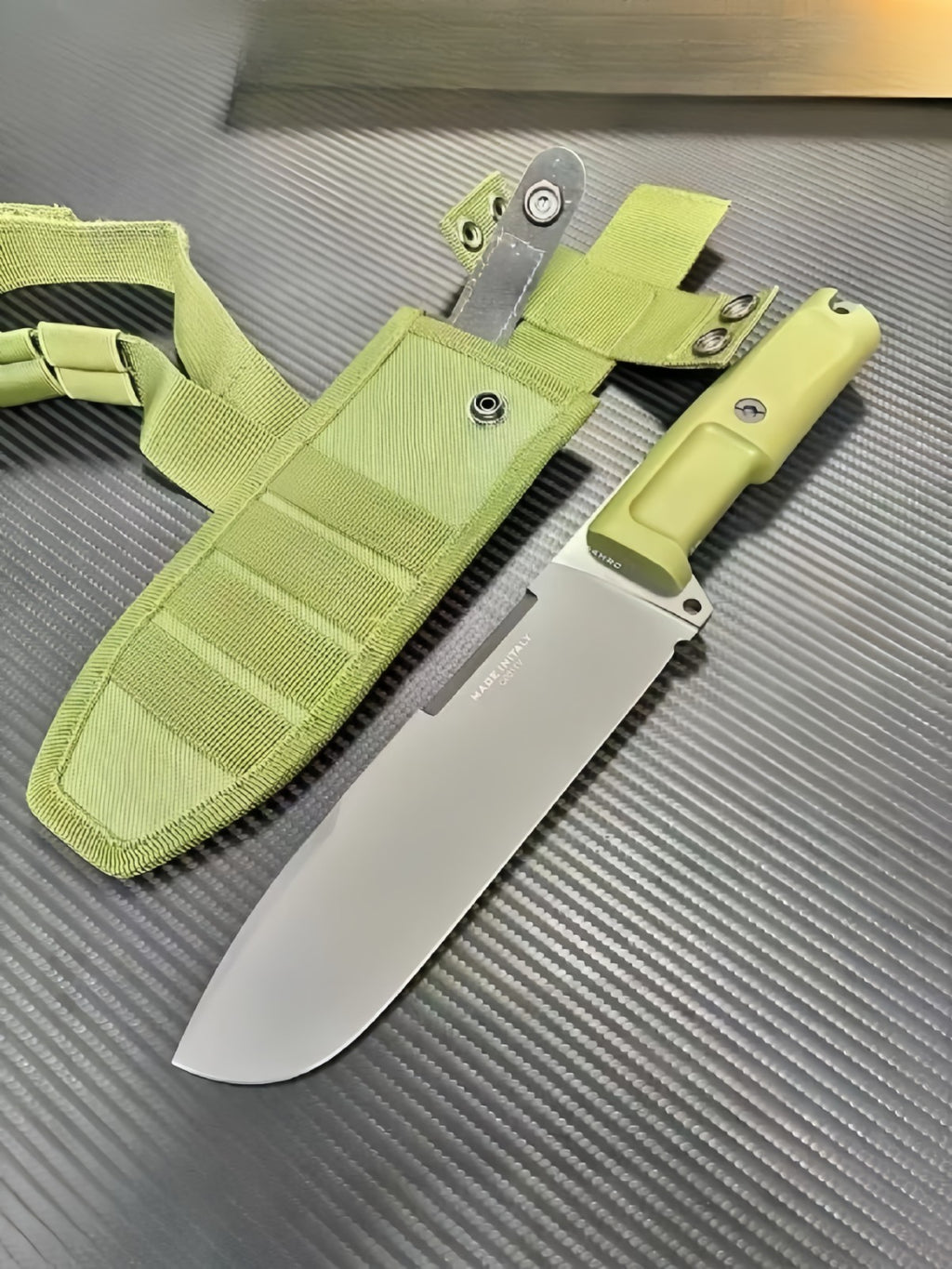 12'' New N690 Blade Craton Handle Full Tang camping survival Hunting Knife VTH18