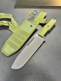 12'' New N690 Blade Craton Handle Full Tang camping survival Hunting Knife VTH18