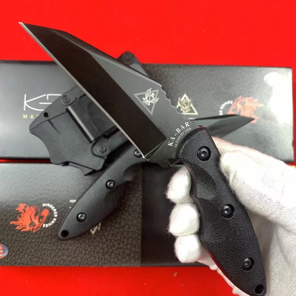 7'' New High Carbon Steel Fixed Blade Fiberglass Collection Handle Knife 2485