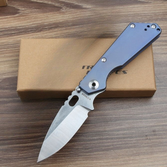 8'' New CNC CPM154 Blade Full T4C Titanium Handle Pocket Camping Utility Outdoor Folding Knife VTF54