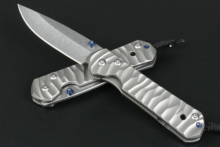 New CNC D2 Blade Sebenza 21 Style Full T4C Titanium Handle Pocket Camping Utility Folding Knife DF05