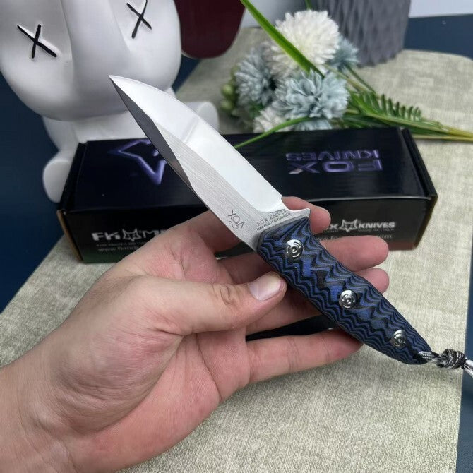 9'' New CNC N690Co Steels Blade G10 Handle Full Tang Camping Outdoor Knife VTH39