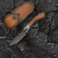 New VG10 Damascus Blade Wood Handle Collection Tool Folding Knife VTF182